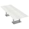Skutchi Designs Rectangle 10 Person Conference Room Table, 48" W, 10 ft L, 29" H, White Cypress HAR-REC-48X119-DOU-WHITECYPRESS - alternate 1